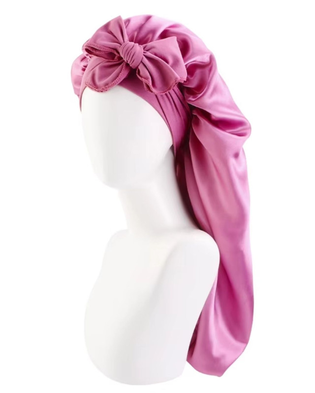 Purple Leather Long Bonnet